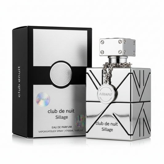 Armaf Club de Nuit Sillage perfume bottle and packaging on a white background